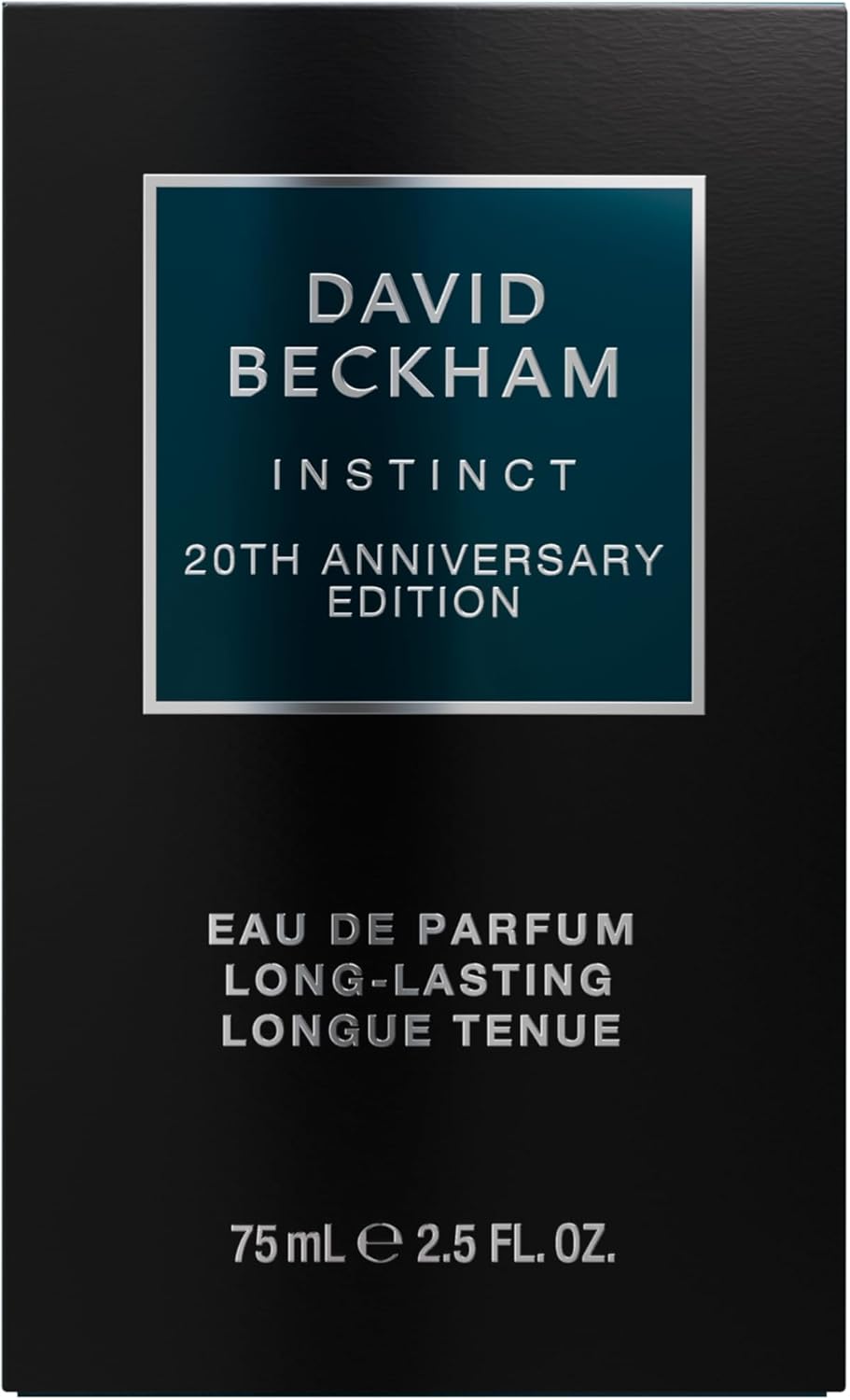 David Beckham Instinct Eau de Parfum for Men - 20th Anniversary Edition, 75ml