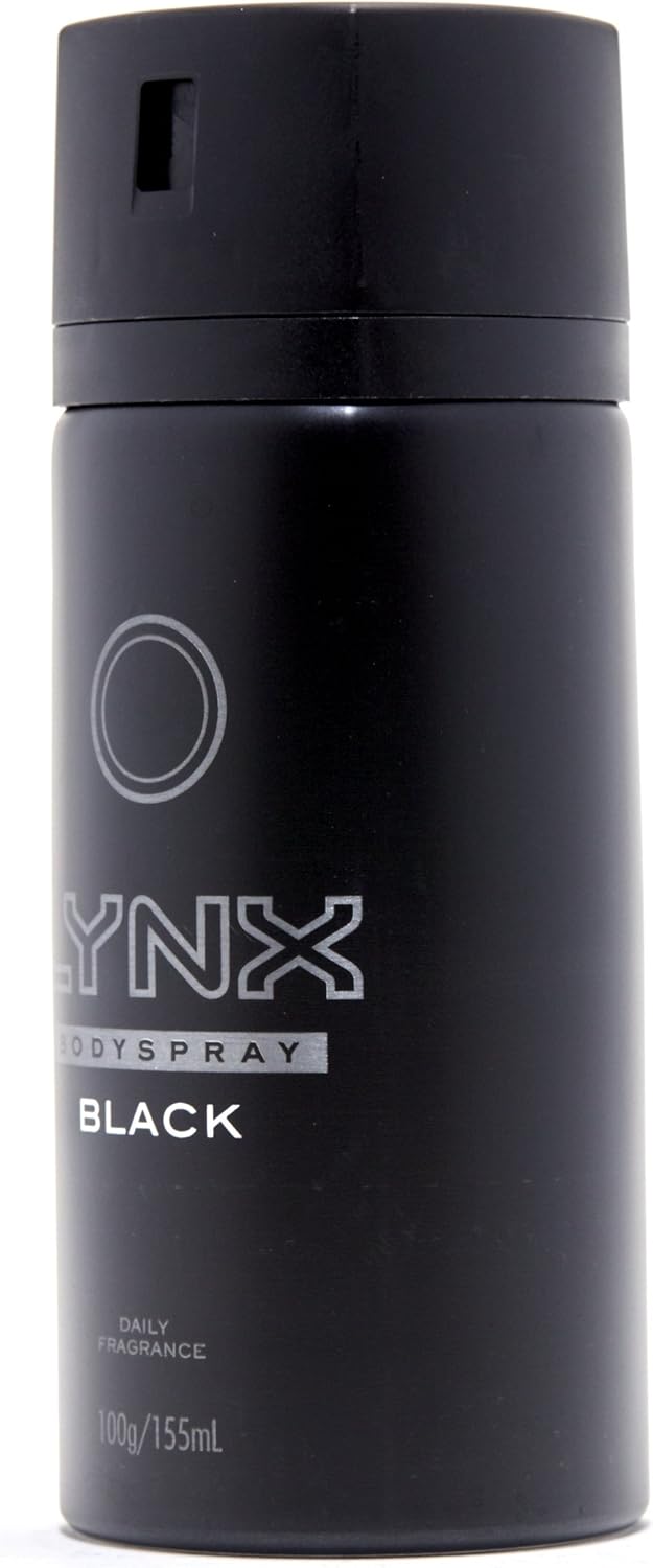 LYNX Black Night Deodorant Body Spray 165 ml (Pack of 3)