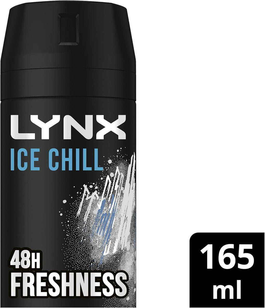 LYNX Black Night Deodorant Body Spray 165 ml (Pack of 3)