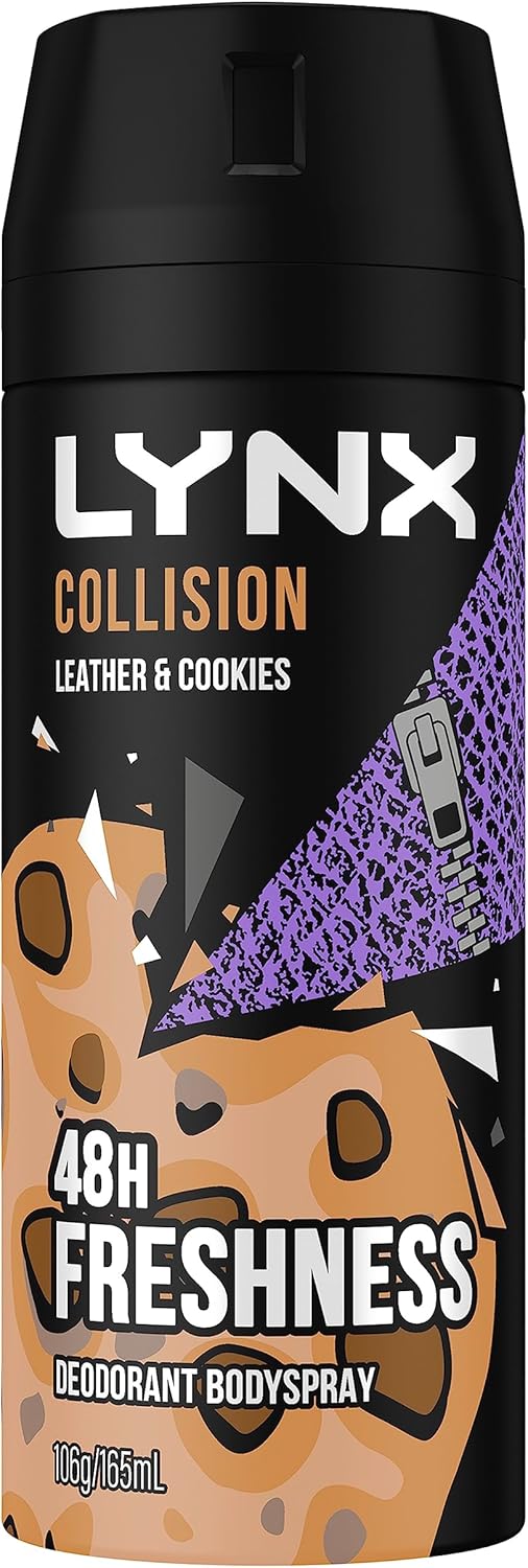 LYNX Africa Deodorant Aerosol Body Spray for Men 165 ML x 4 Pack, 48 hour Fressness, the G.O.A.T. of fragrance