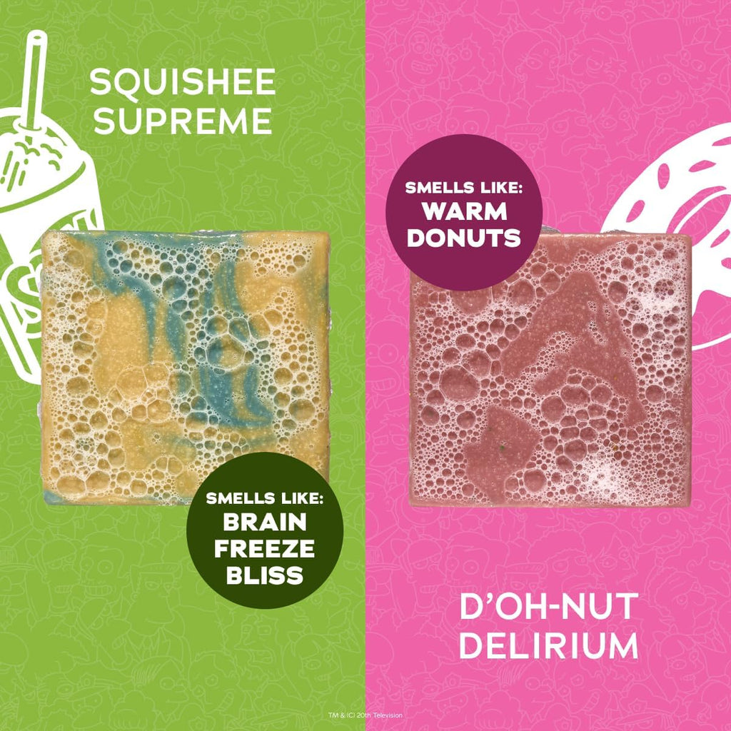 Dr. Squatch Bar Soap for Men – Limited Edition Simpsons – Natural Cold Process Soap with No Harsh Chemicals – Squishee Supreme (5 oz)