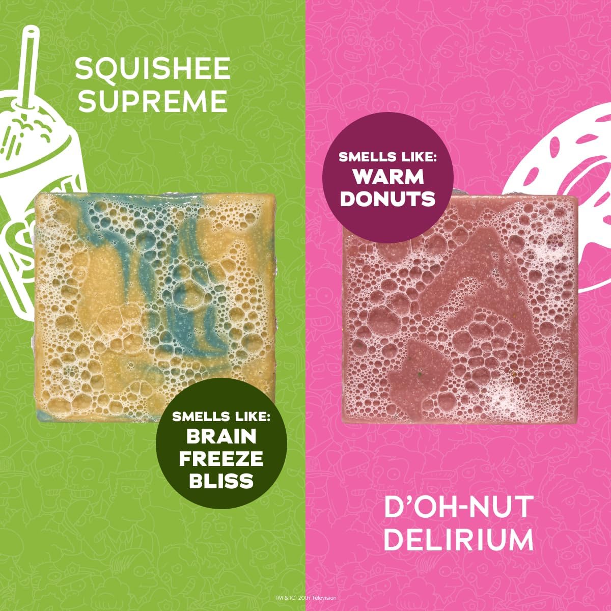 Dr. Squatch Bar Soap for Men – Limited Edition Simpsons – Natural Cold Process Soap with No Harsh Chemicals – Squishee Supreme (5 oz)