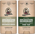 Dr. Squatch Natural Men’s Deodorant – Aluminium Free Natural Deodorant For Men with Charcoal & Postbiotics for 72-Hour Odor Protection – Alpine Sage & Fresh Falls, 75g Stick (2-pack)