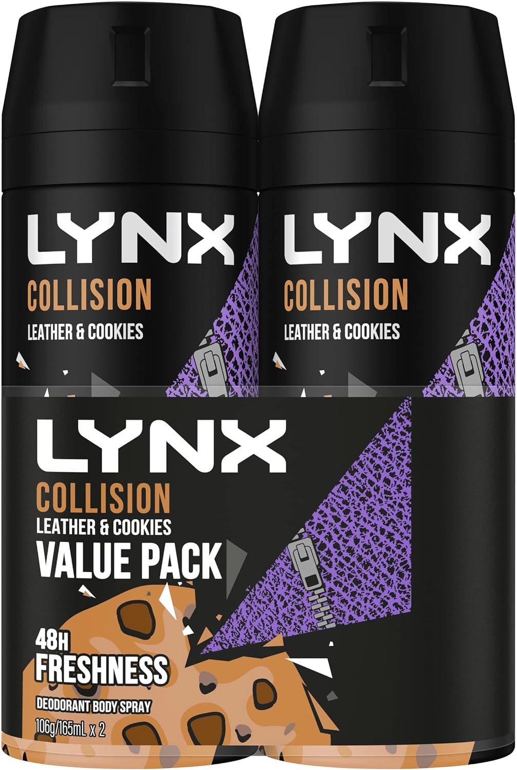 LYNX Africa Deodorant Aerosol Body Spray for Men 165 ML x 4 Pack, 48 hour Fressness, the G.O.A.T. of fragrance