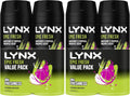 LYNX Africa Deodorant Aerosol Body Spray for Men 165 ML x 4 Pack, 48 hour Fressness, the G.O.A.T. of fragrance